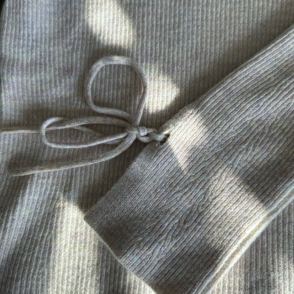 White + Warren Soft Pink Ribbed Sweater - Picture 9 of 9